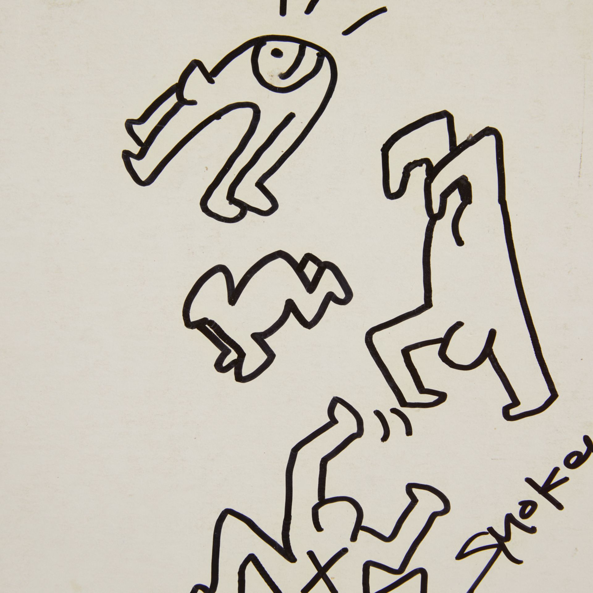 Poss. Keith Haring Doodle on DJ Album - Bild 5 aus 12