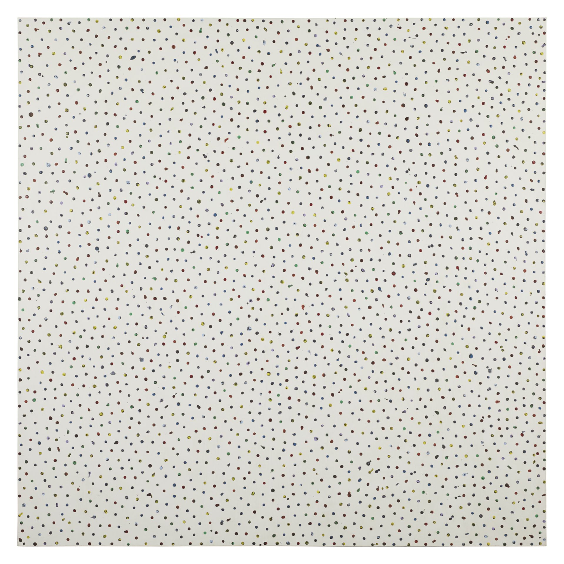 Large Peter Young "White Painting #10" 1967 - Image 3 of 10