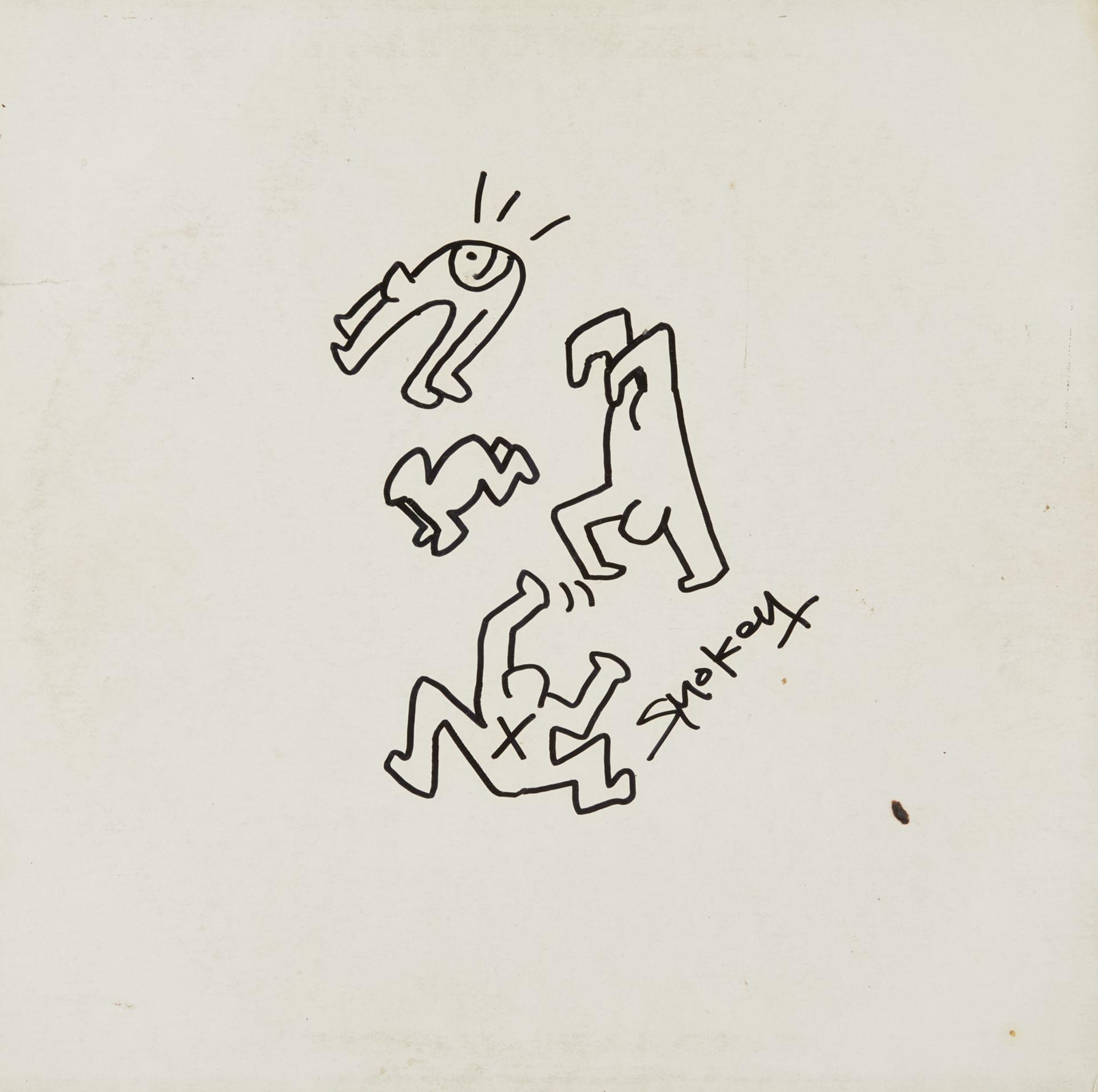 Poss. Keith Haring Doodle on DJ Album - Bild 3 aus 12