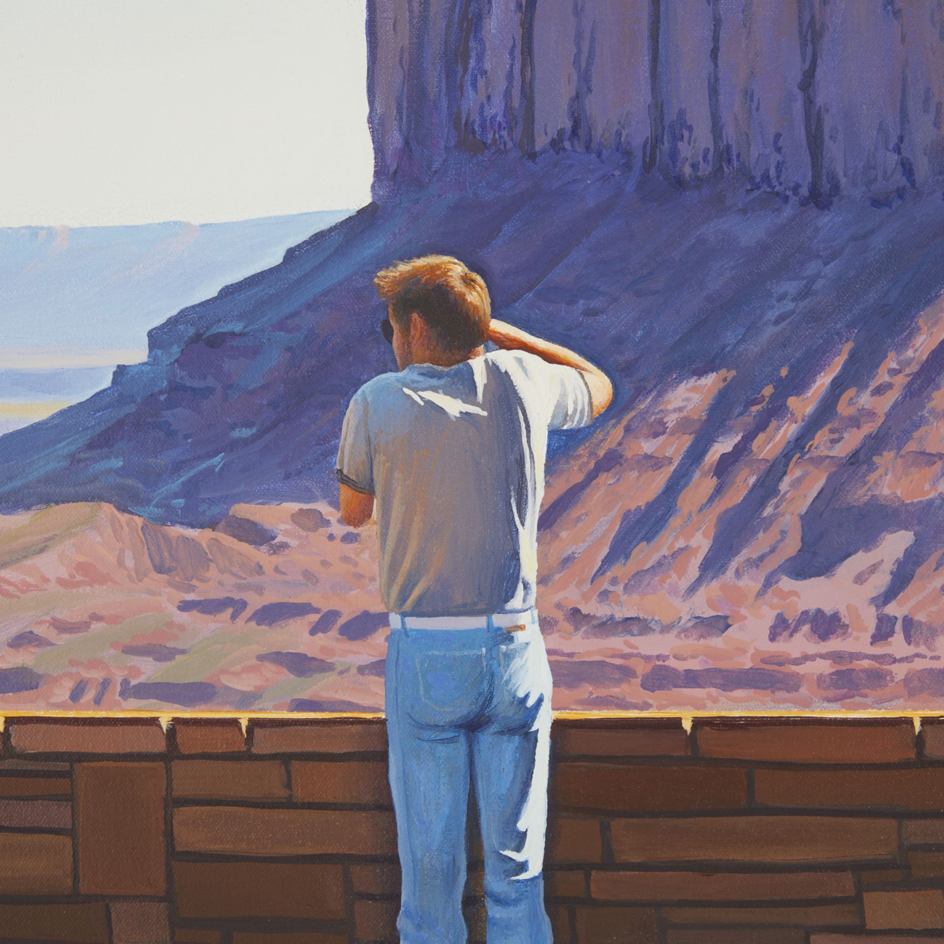 Woody Gwyn "Tourists II" Oil Painting 1991-92 - Bild 5 aus 12