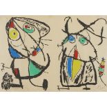 Joan Miro "Le Courtesan Grotesque" Print 1974