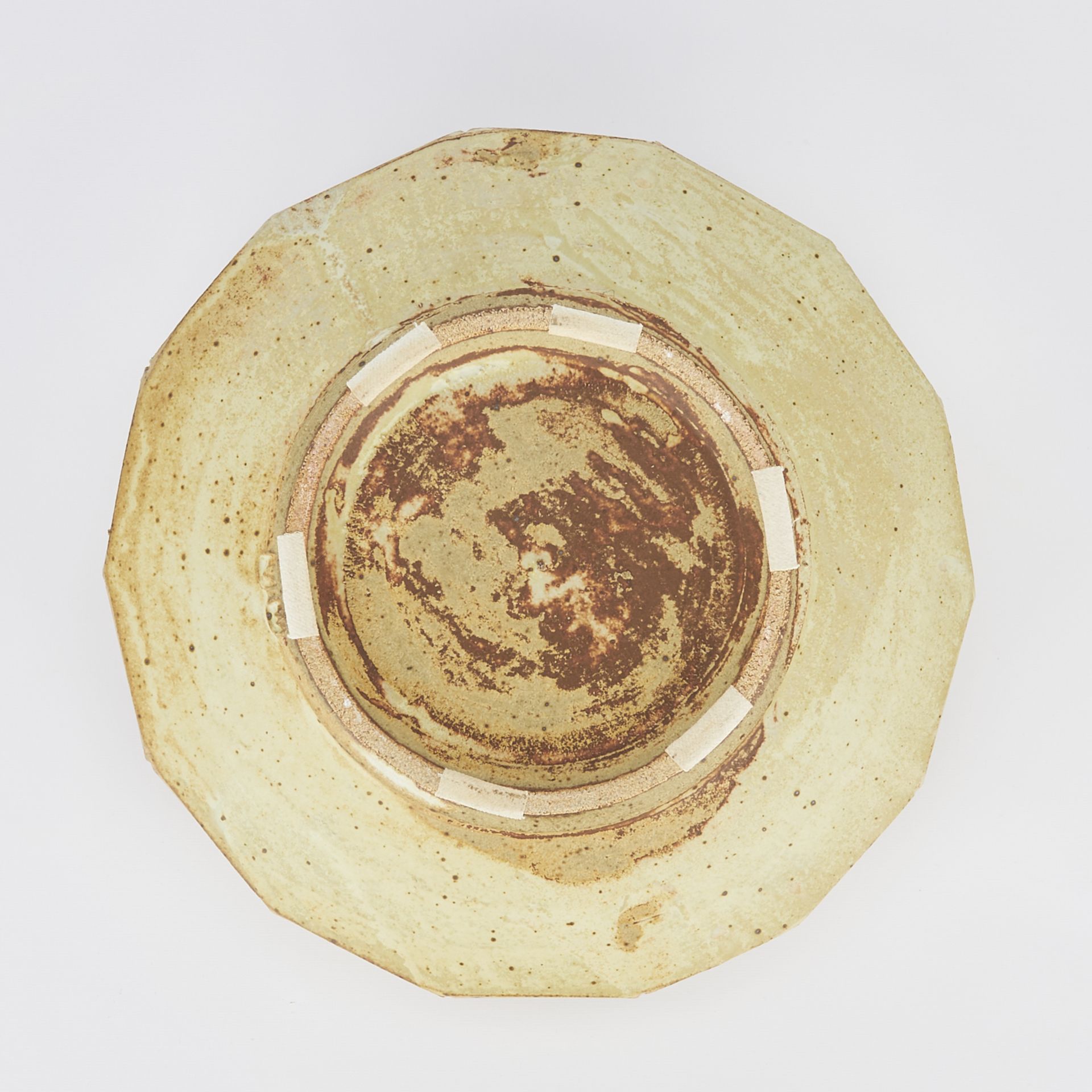 Lrg Warren MacKenzie Ceramic Bowl - Double Stamped - Image 10 of 11
