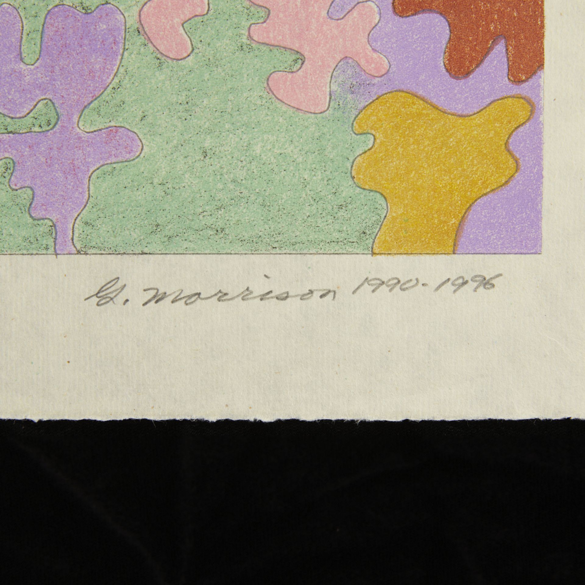 George Morrison "Surrealist Landscape" Lithograph - Bild 2 aus 7