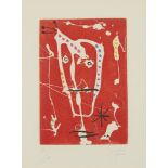 Joan Miro "Les Brisants (Red)" Print 1958