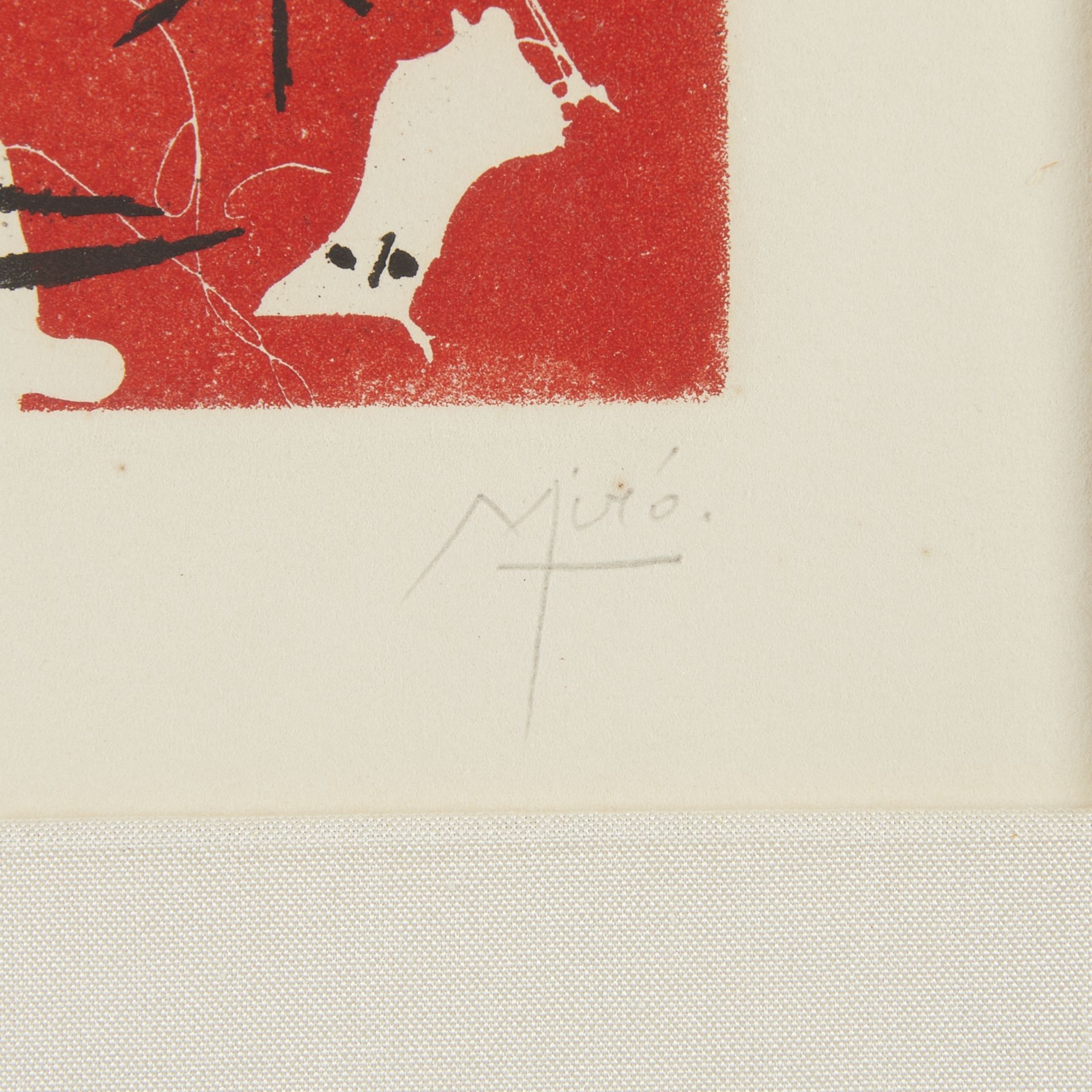 Joan Miro "Les Brisants (Red)" Print 1958 - Bild 2 aus 7