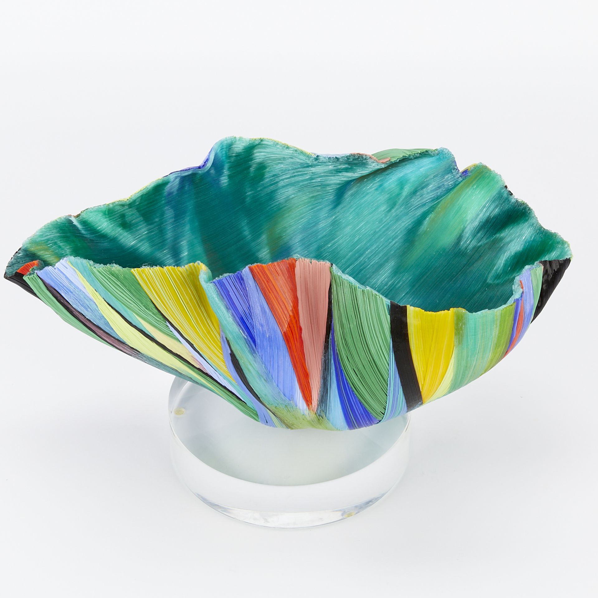 Mary Ann "Toots" Zynsky Filet-de-Verre Glass Bowl - Bild 8 aus 13
