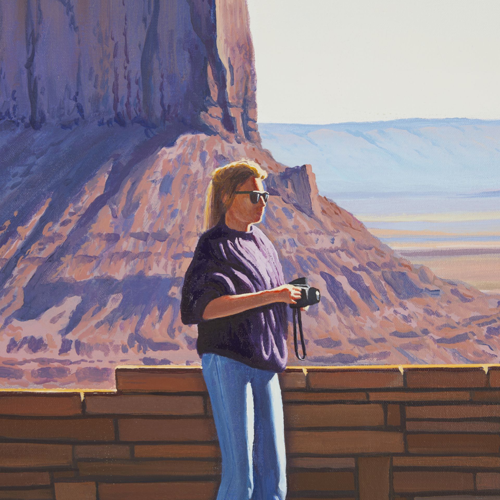Woody Gwyn "Tourists II" Oil Painting 1991-92 - Bild 4 aus 12