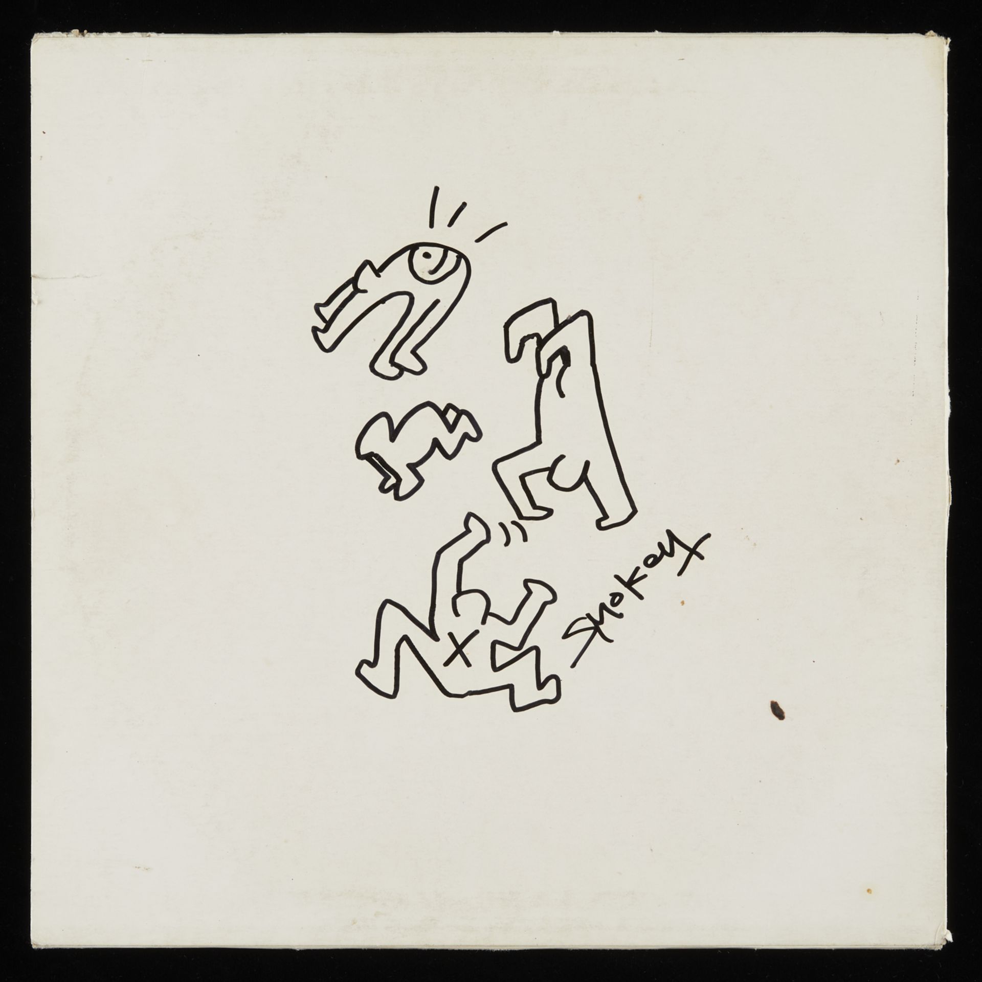 Poss. Keith Haring Doodle on DJ Album - Bild 2 aus 12