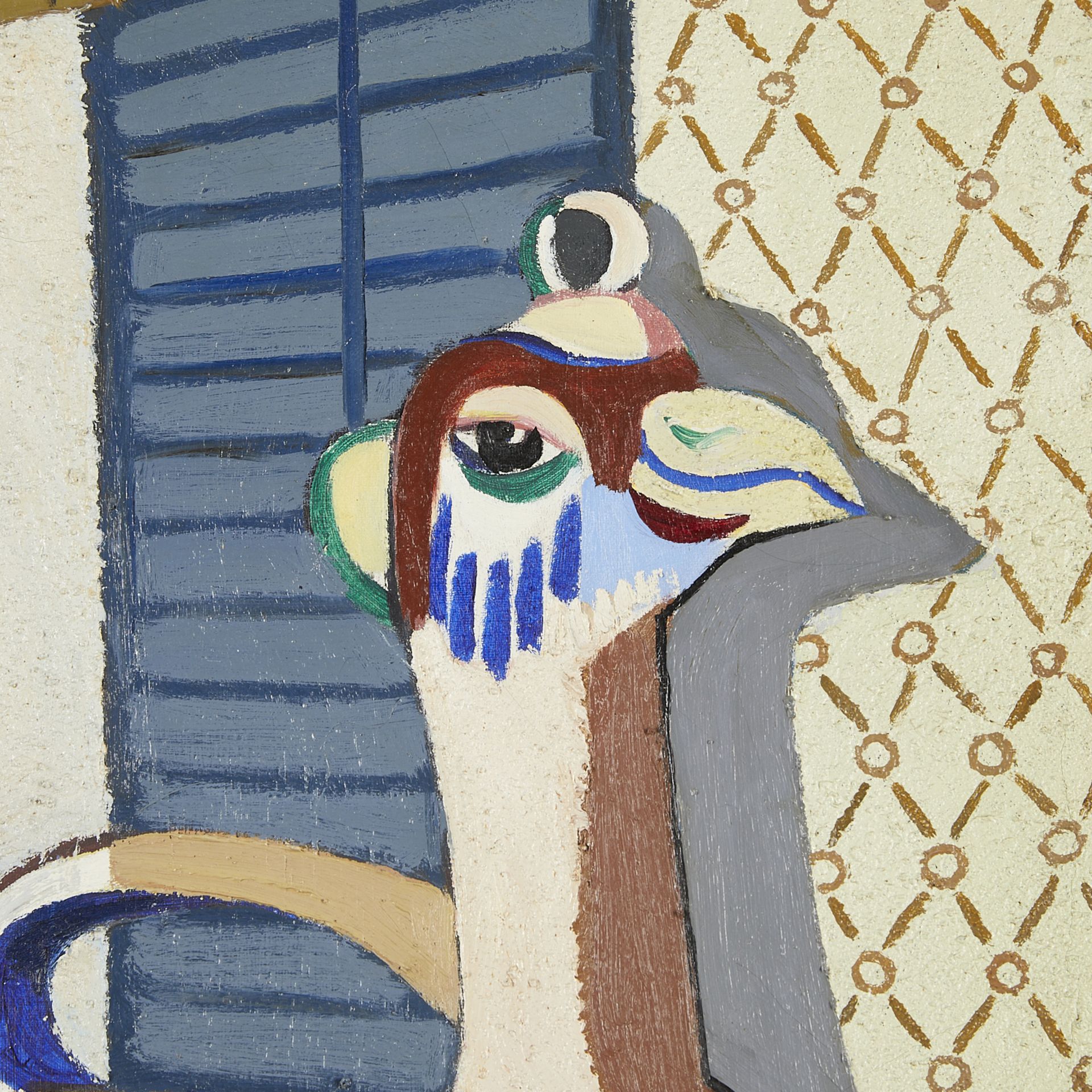 Jan Matulka "Still Life w/ Ceramic Bird" Painting - Image 4 of 7
