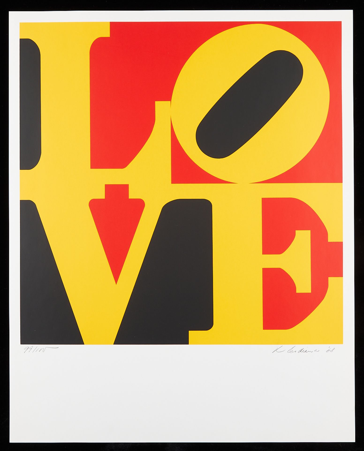 Robert Indiana "German Love" Serigraph 1967 - Bild 2 aus 5