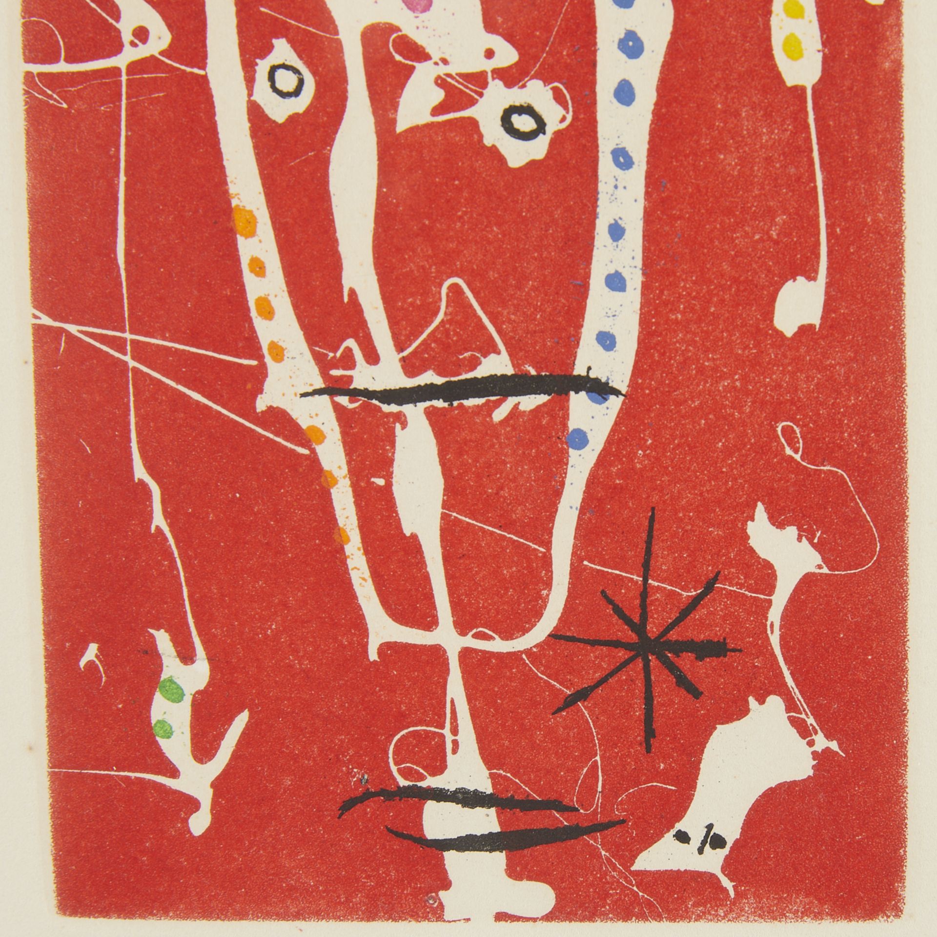 Joan Miro "Les Brisants (Red)" Print 1958 - Bild 6 aus 7