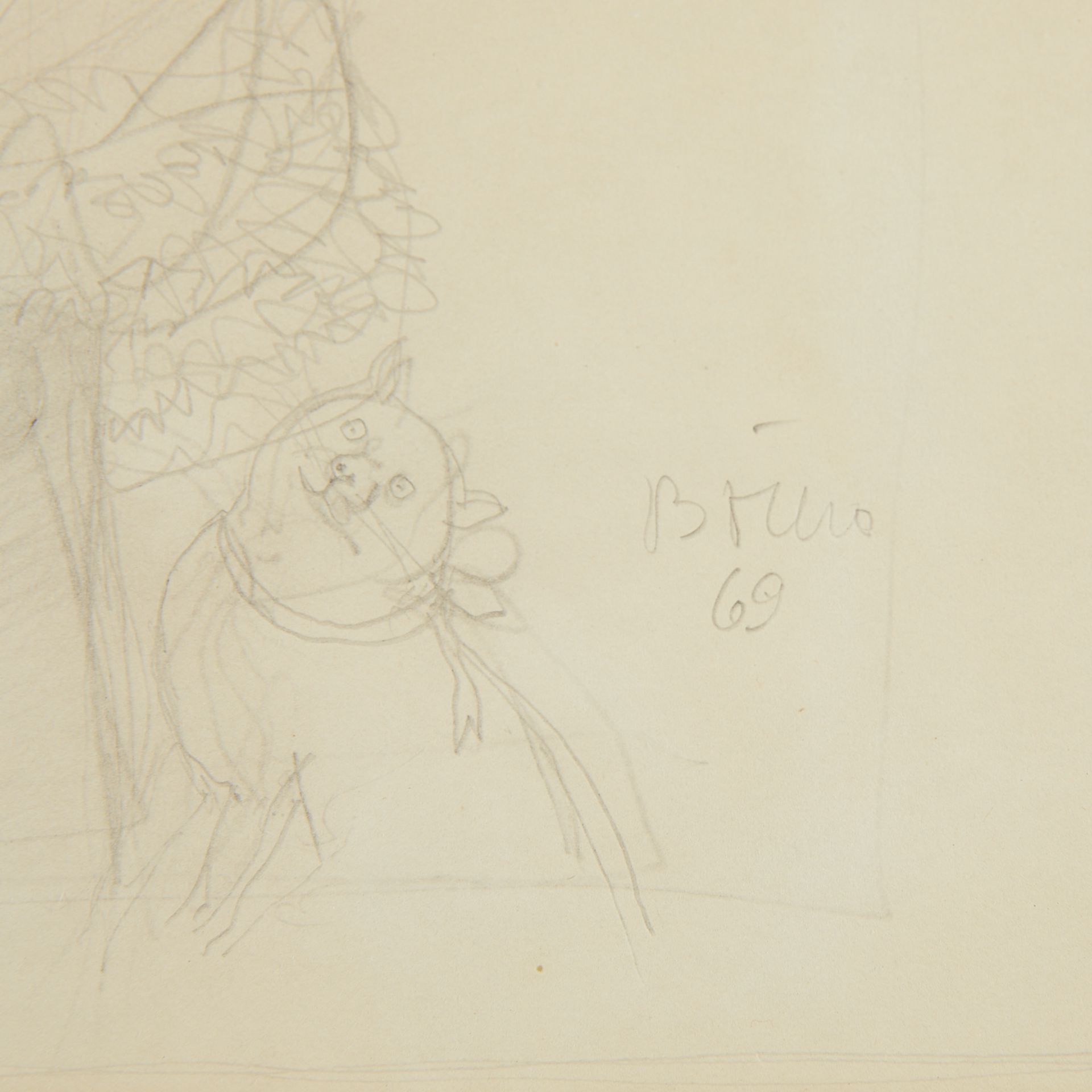 Fernando Botero Graphite Drawing 1969 - Bild 2 aus 6