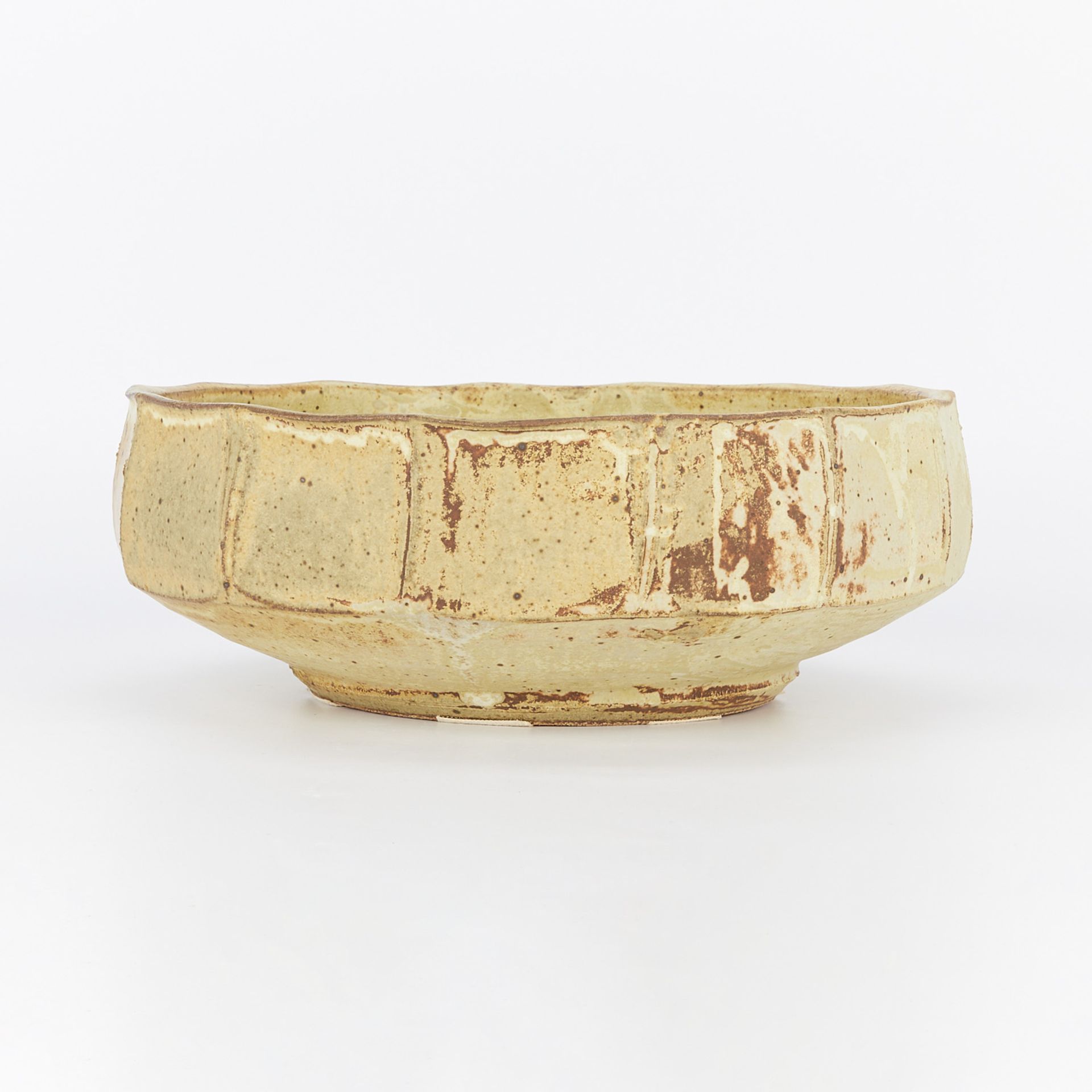 Lrg Warren MacKenzie Ceramic Bowl - Double Stamped - Image 5 of 11