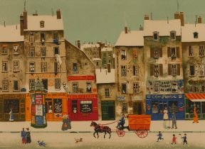 Michel Delacroix "Rue Sous La Neige" Print