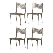 Set 4 Sol Y Luna Chairs Dan Johnson Brown Jordan