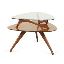 Vladimir Kagan MCM Two-Tiered Side Table