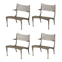 Set 4 Sol Y Luna Chairs Dan Johnson Brown Jordan