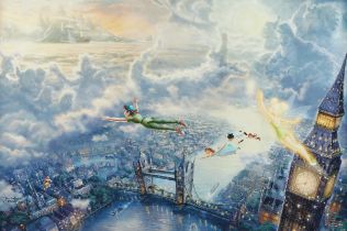 Kinkade " Tinker Bell and Peter Pan" Giclee