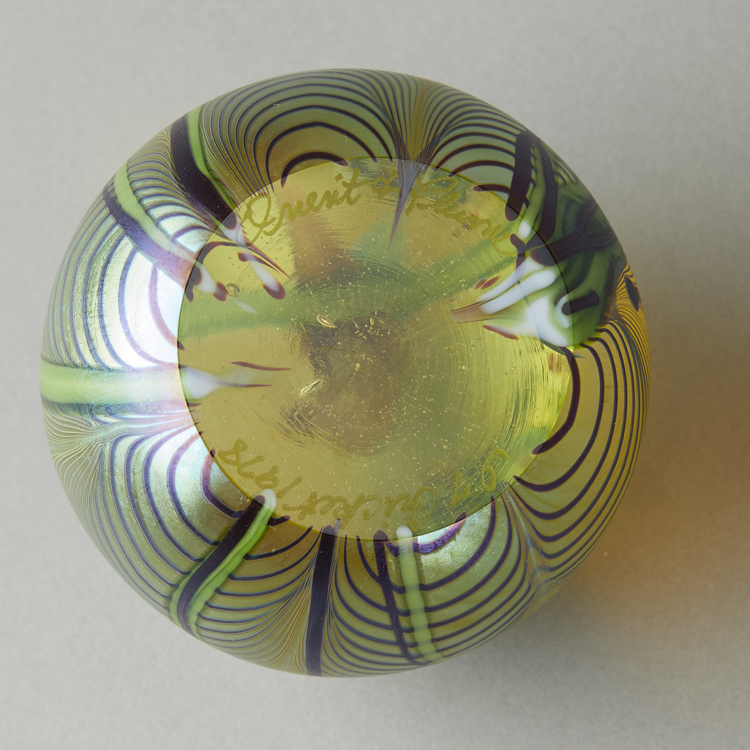 3 Orient & Flume Favrile Glass Paperweights - Image 8 of 11