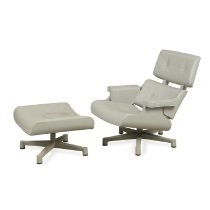 Mal 1956 Plastic Lounge Chair & Ottoman