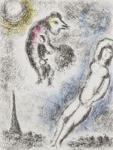 Marc Chagall "Ce Lui Qui Dit..." Etching 1975