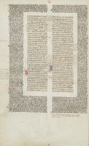 Illuminated Manuscript Page w/ Marginalia