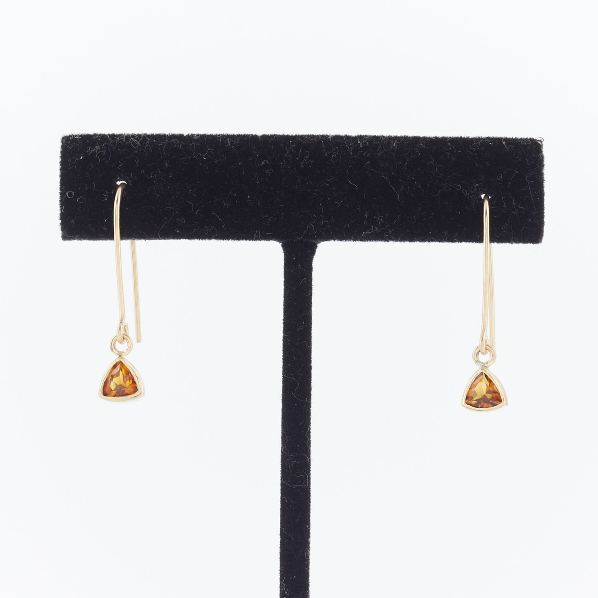 14k Yellow Gold & Citrine Earrings - Image 3 of 7