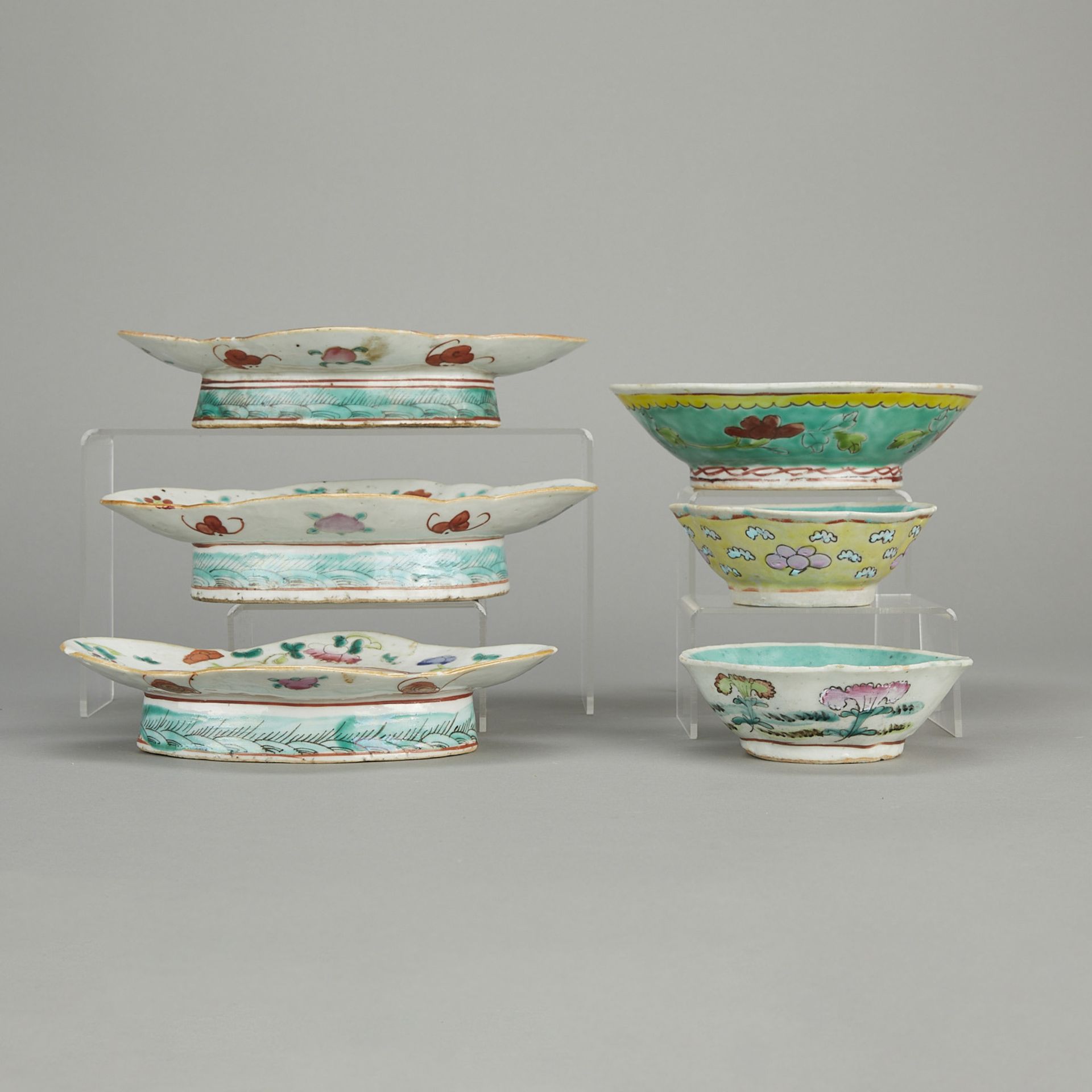 8 Chinese Famille Rose Porcelain Dishes - Image 11 of 27