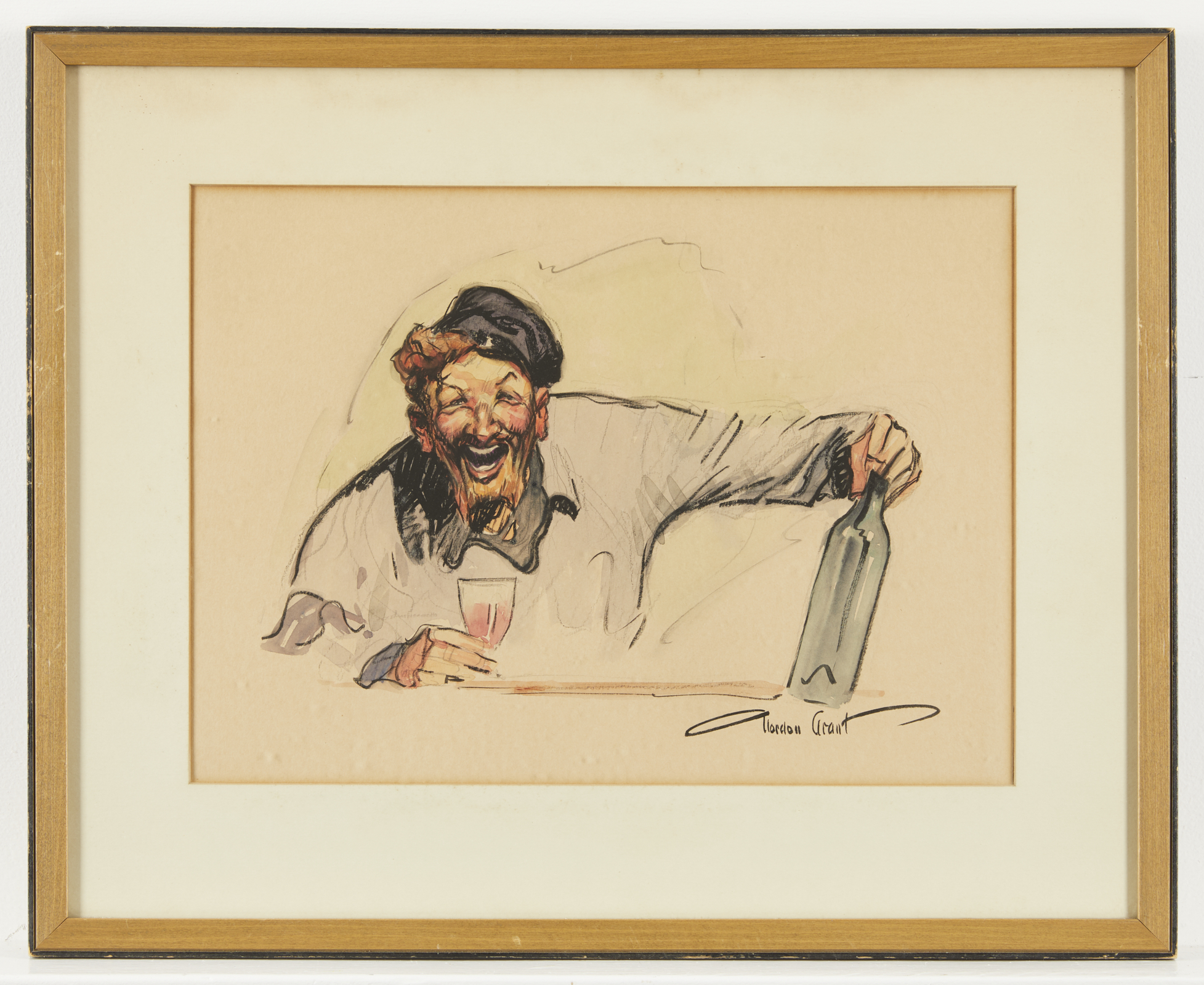 Pair Gordon Grant Drinking Men Drawings - Image 8 of 12