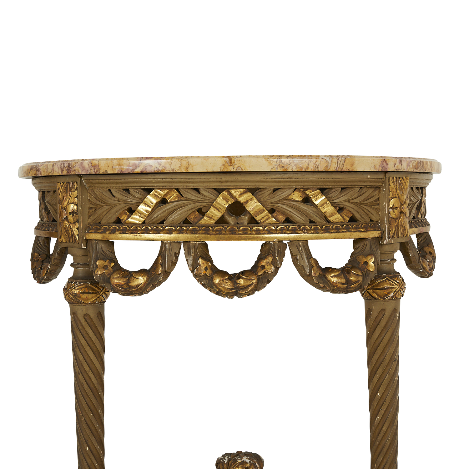 Pr French Louis XVI Style Demilune Hall Tables - Image 22 of 22