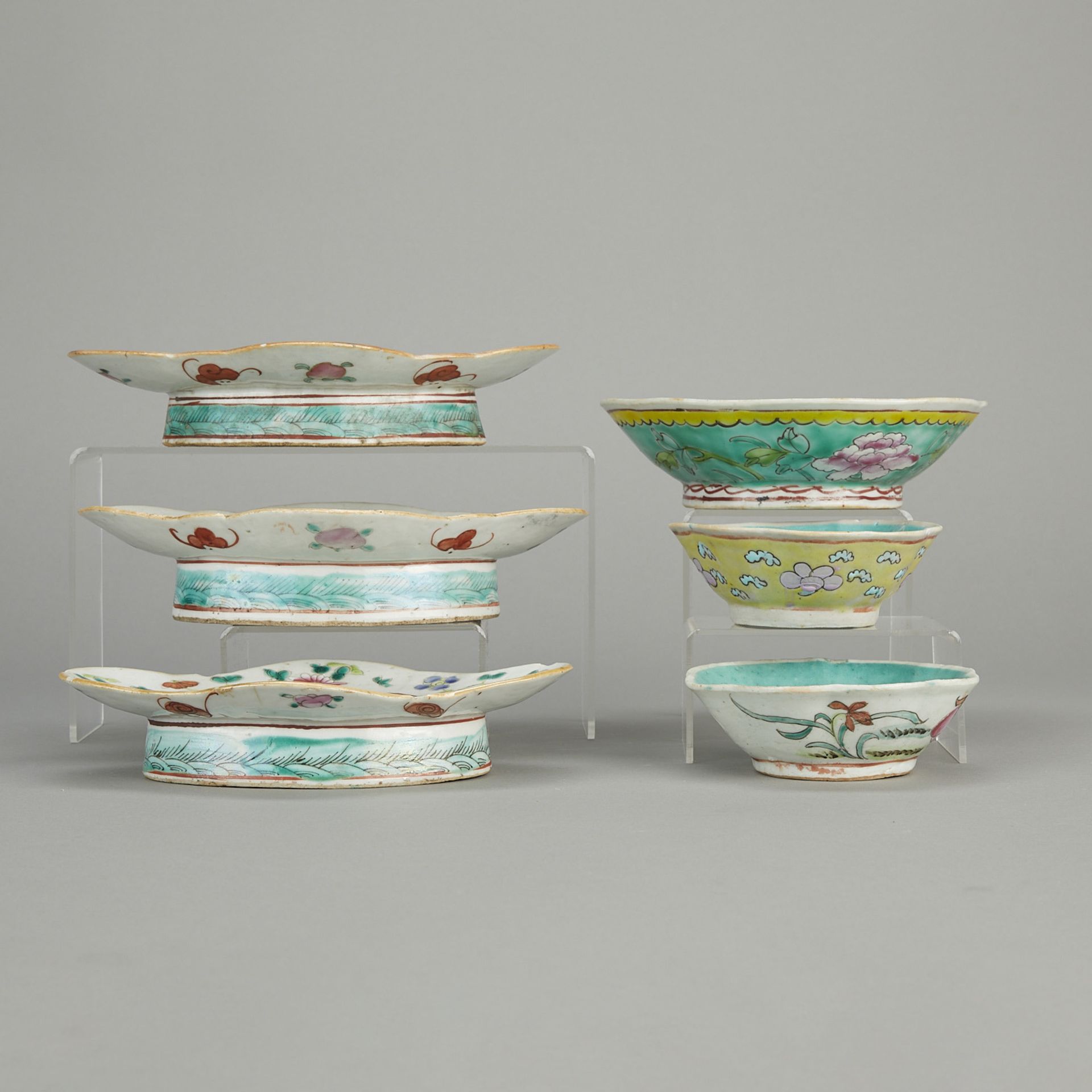 8 Chinese Famille Rose Porcelain Dishes - Image 9 of 27