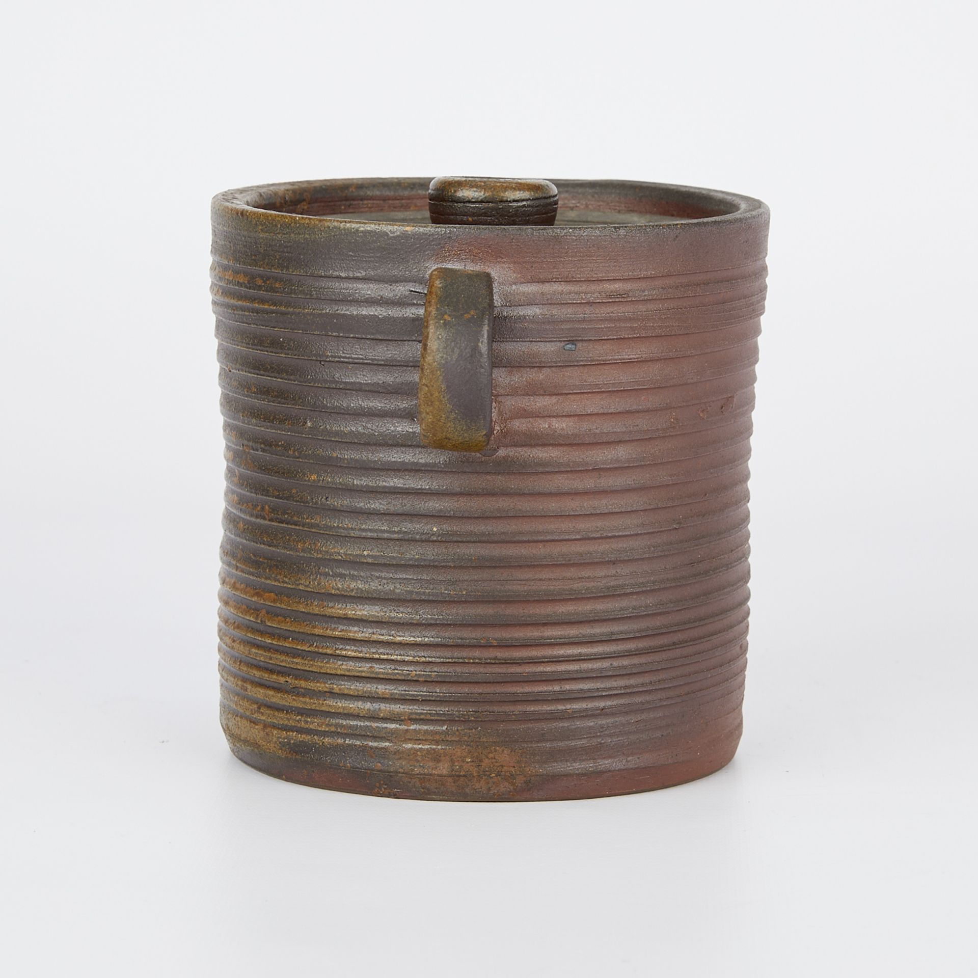 Japanese Bizen Mizusashi Water Jar - Image 3 of 12