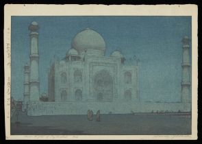 Yoshida "Moonlight of Taj Mahal, No. 4" Jizuri Print