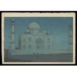 Yoshida "Moonlight of Taj Mahal, No. 4" Jizuri Print