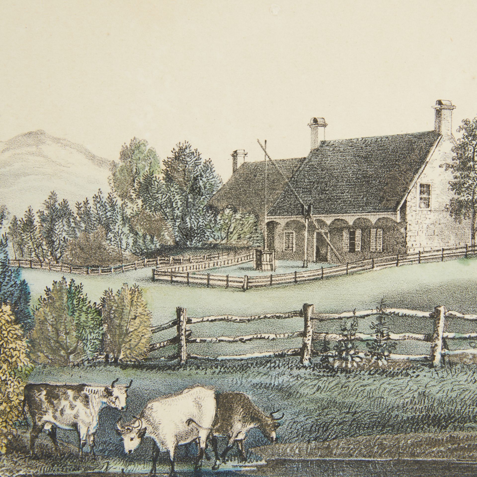 Currier & Ives "American Farm Scene: Olden Time" - Image 6 of 7
