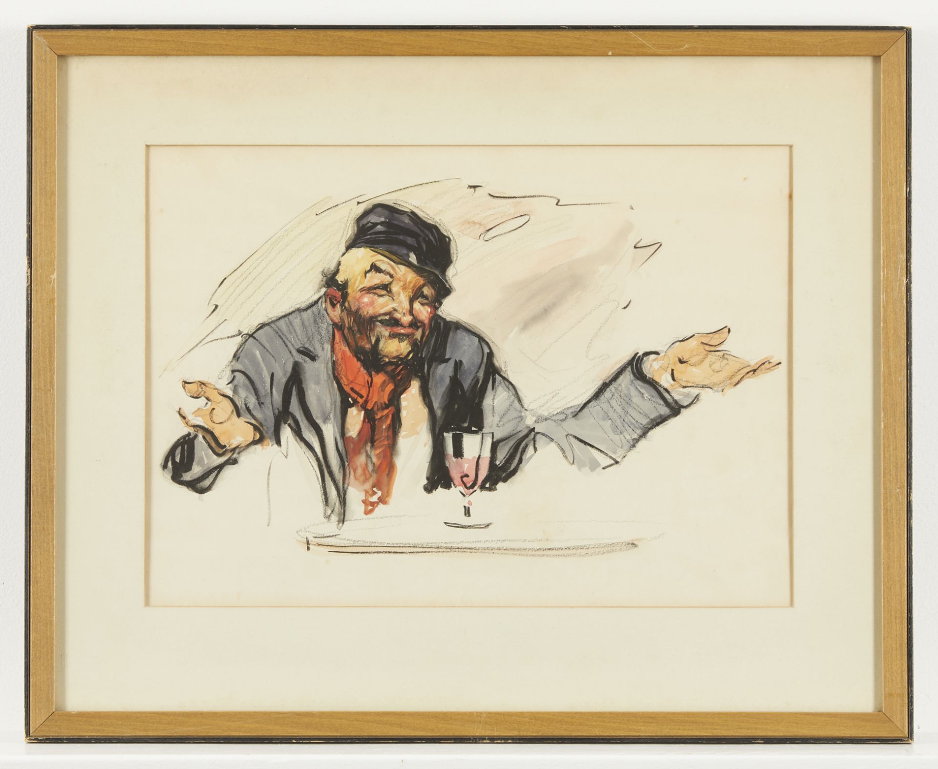 Pair Gordon Grant Drinking Men Drawings - Image 3 of 12