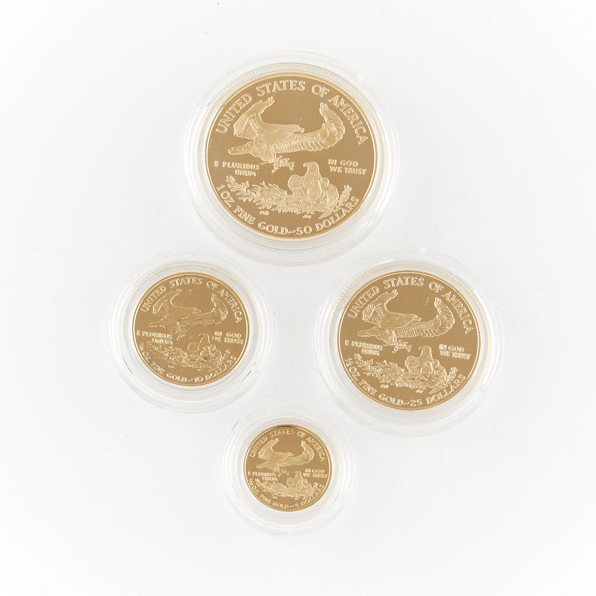 2001 Gold Proof American Eagle 4 Coin Set - Image 2 of 3