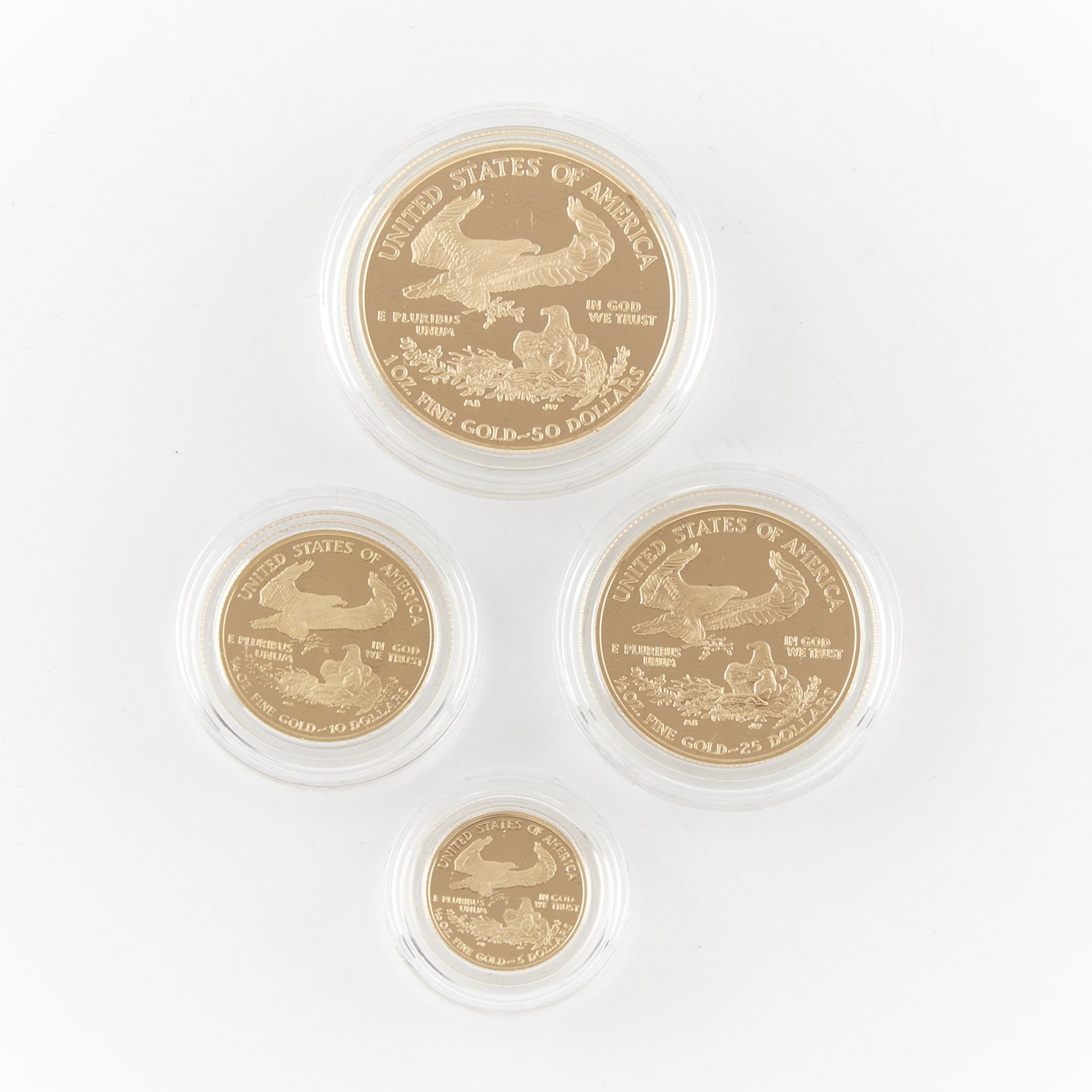 2005 Gold Proof American Eagle 4 Coin Set - Image 2 of 3