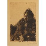 Anders Zorn "Mme Simon II" Etching 1891
