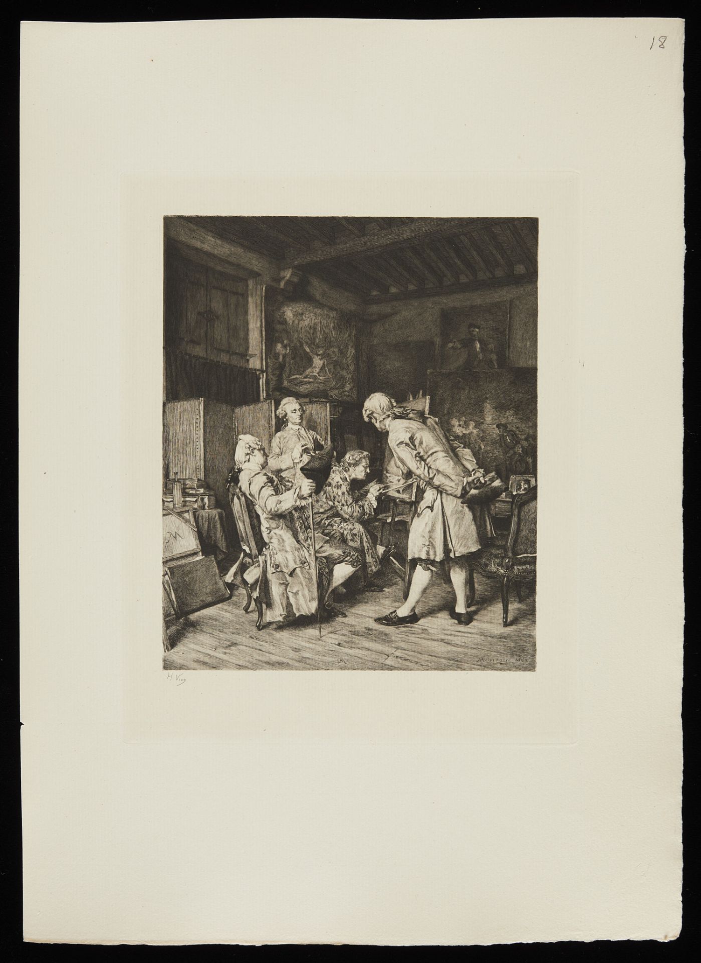 Vion "The Critics of Painting" After Meissonier - Image 3 of 6