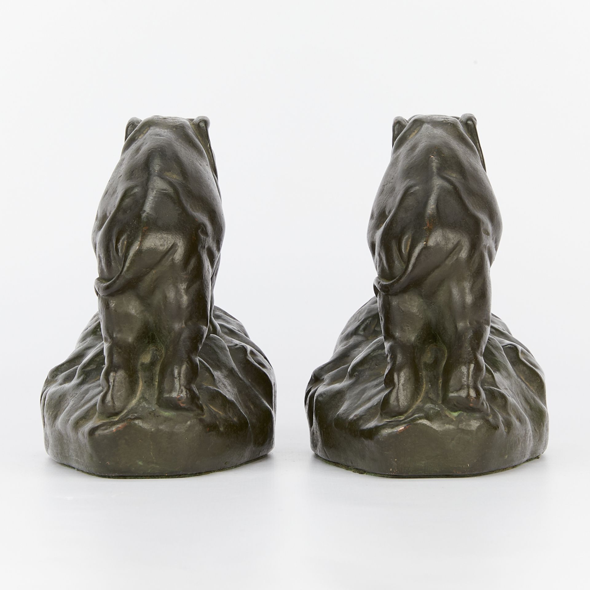 Pair of Bronze or Copper Elephant Bookends - Image 5 of 11