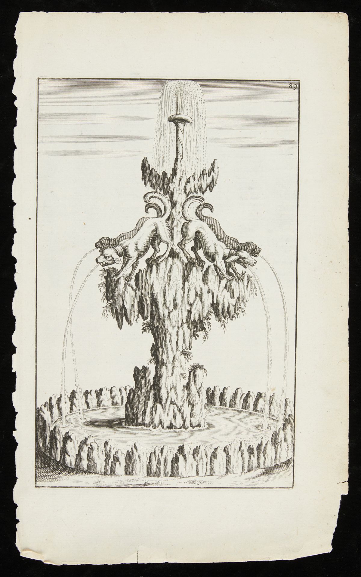 Pair Bockler Fountain Etchings ca. 1664 - Image 6 of 13