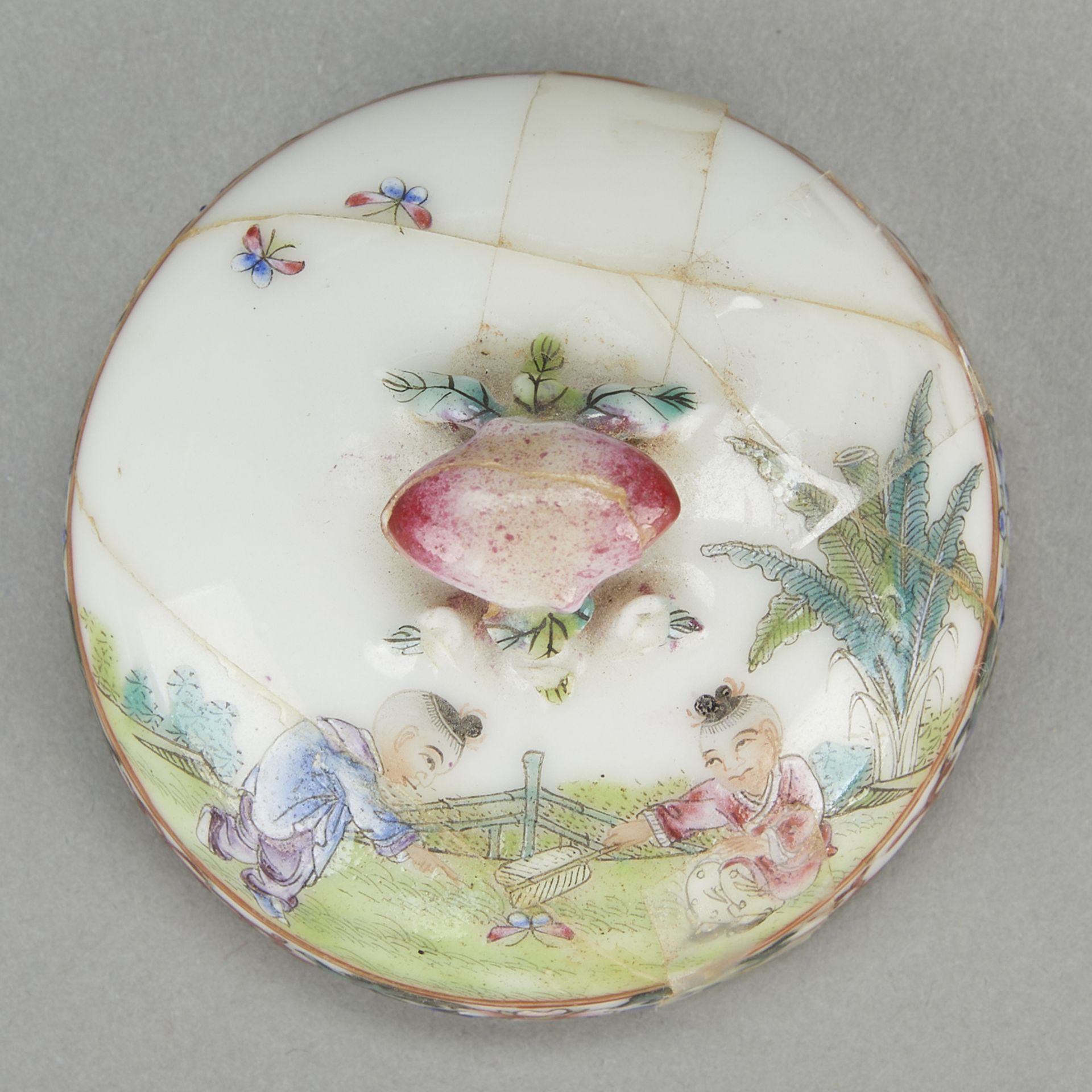 Chinese Republic Porcelain Jar - Damaged - Bild 11 aus 11