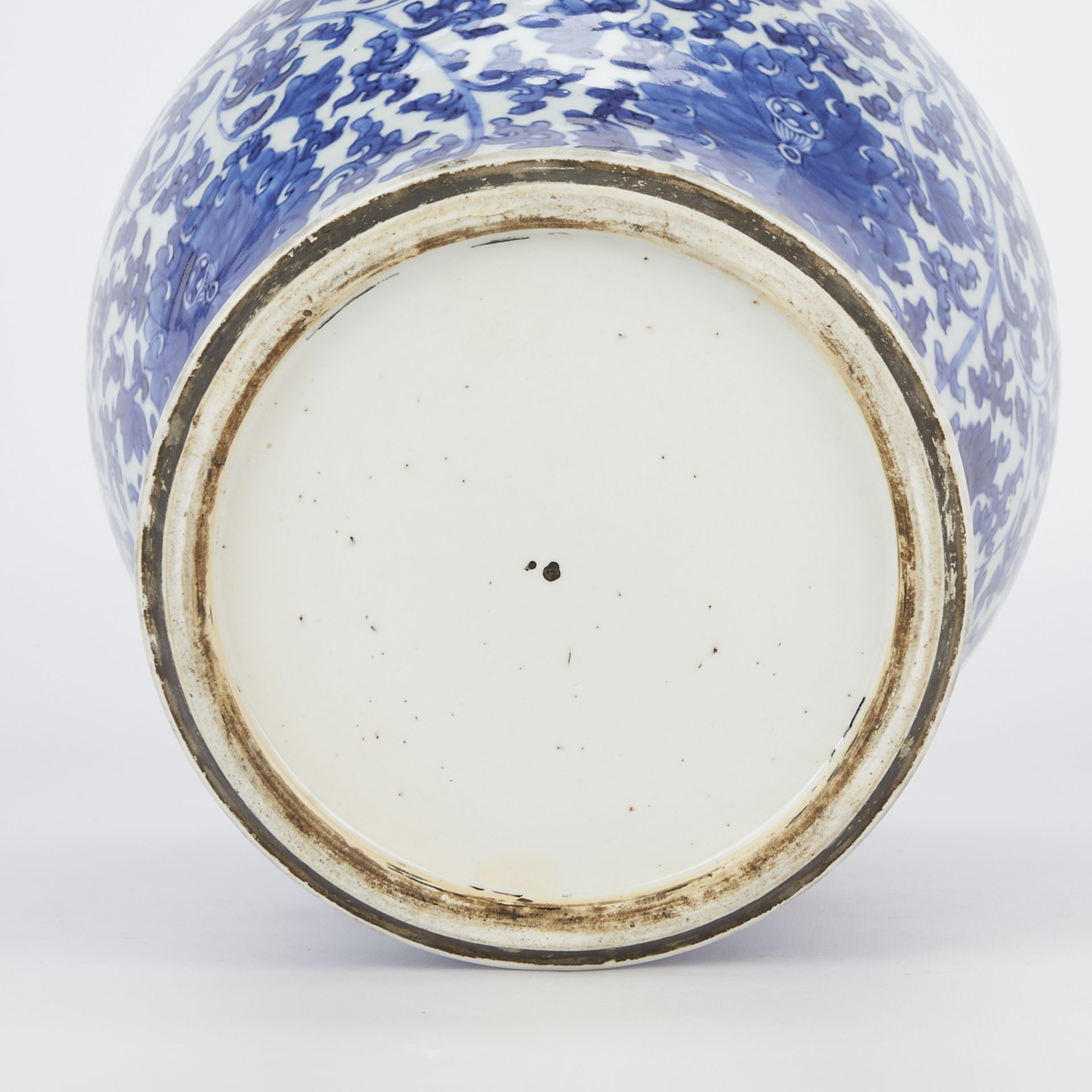 19th c. Chinese B&W Porcelain Baluster Vase - Image 13 of 15