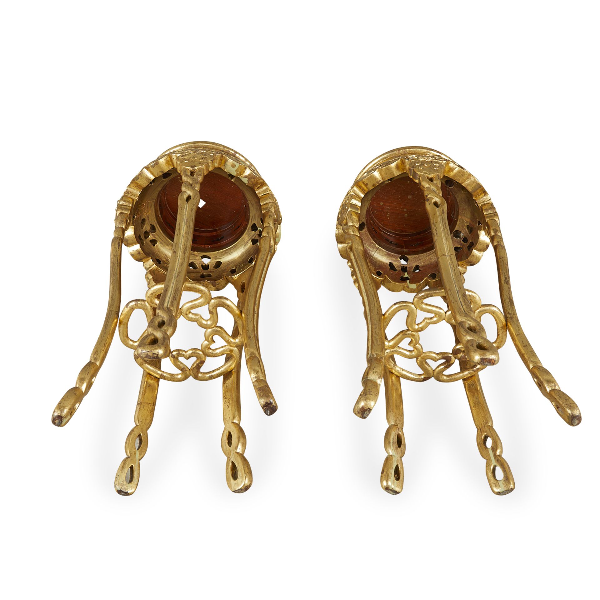 Pair of Gilt Wood Chinese Side Tables - Image 9 of 14