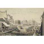 Currier & Ives "Chatham Square, New York" Print