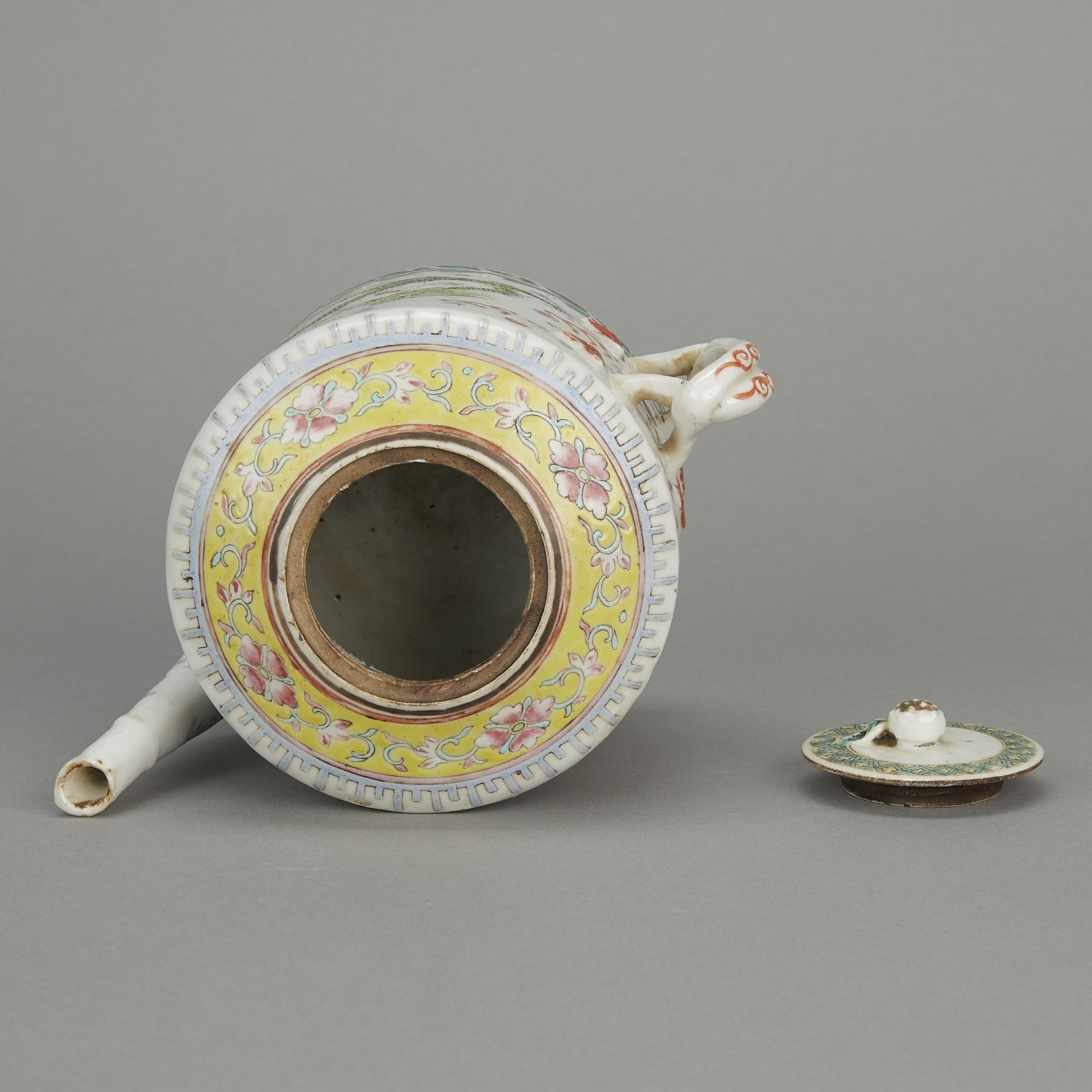 Chinese Guangxu Famille Rose Porcelain Teapot - Bild 7 aus 13