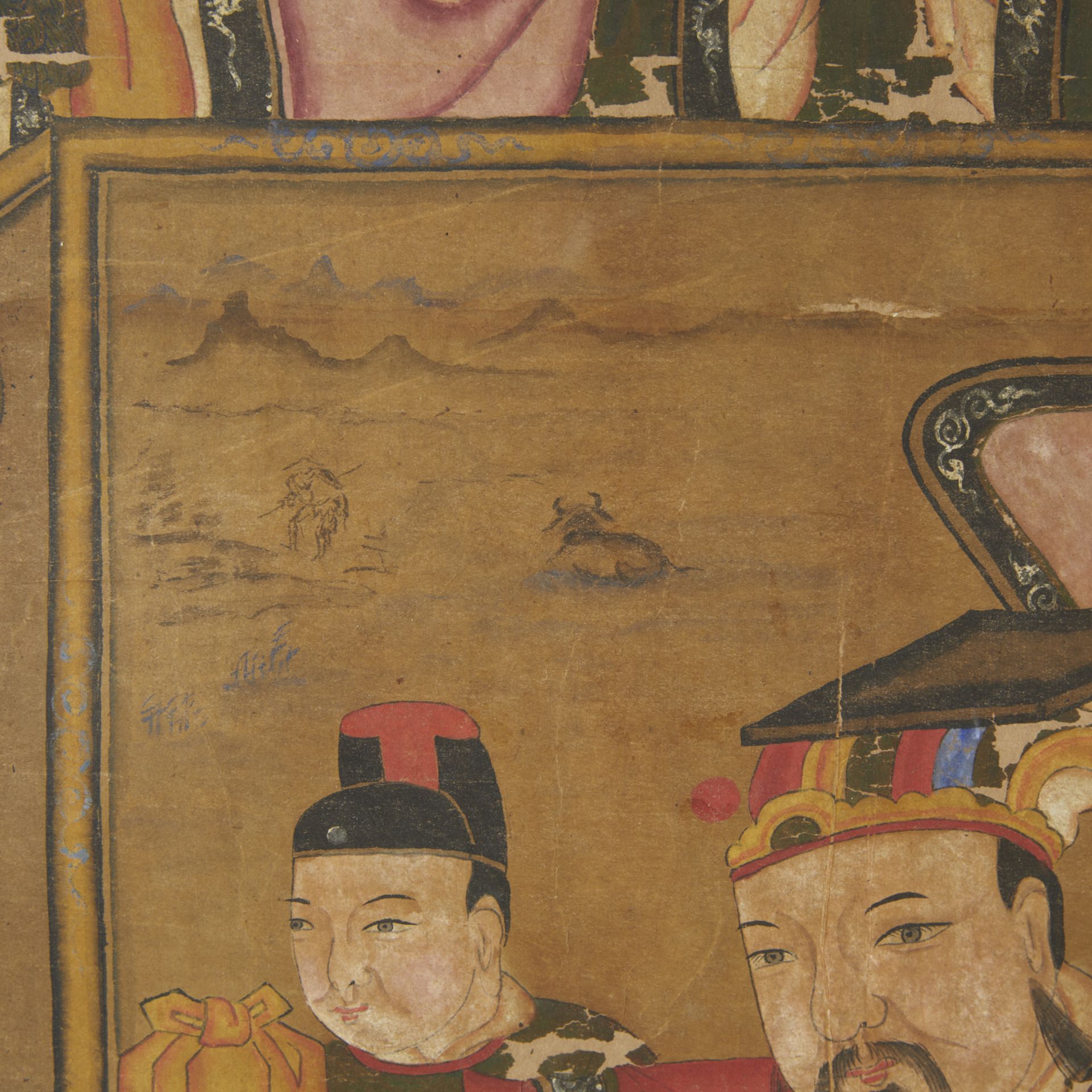 Chinese Daoist "Judge of Hell" Scroll Painting - Bild 9 aus 11