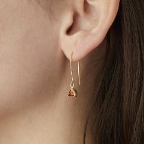 14k Yellow Gold & Citrine Earrings