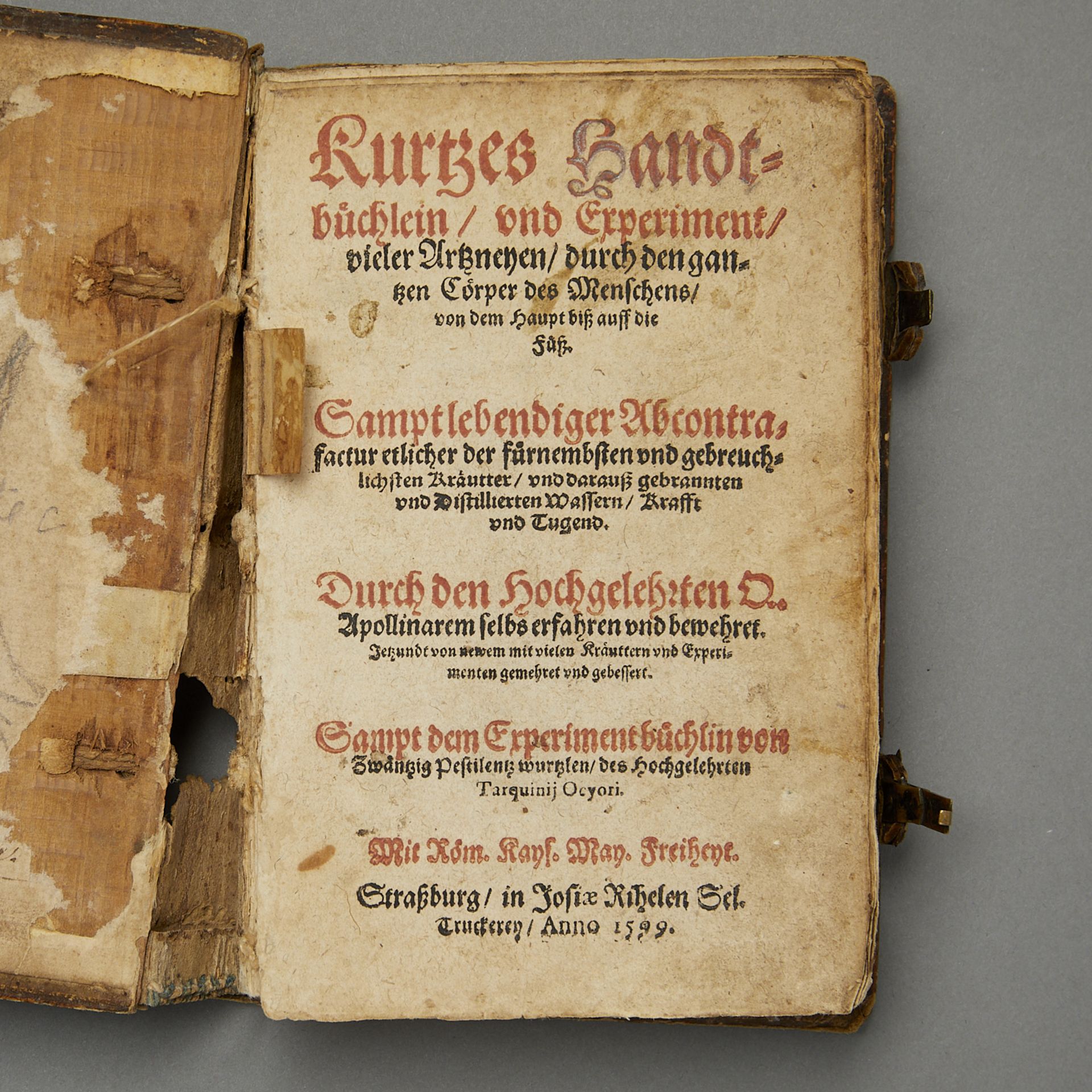 Ryff "Kurtzes Handtbuchlein und Experiment" 1599 - Image 2 of 16